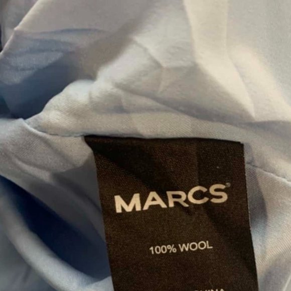 MARCS Merino Wool Blue Poppy Biker Jacket RRP$299 - Picture 11 of 11